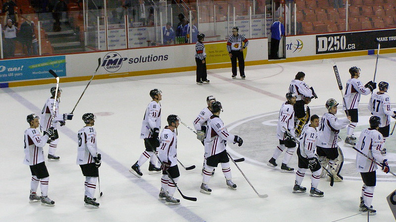 "Latvia VS Slovenia (IIHF World Hockey Championship)" by RicLaf is licensed under CC BY-SA 2.0.